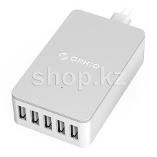 Зарядное устройство Orico CSE-5U-EU-WH-PRO, сеть, для USB-устройств