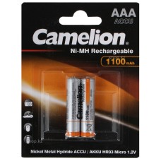 Аккумулятор Camelion AAA NH-AAA1100BP2, 1100mAh/1.2V (2шт.)
