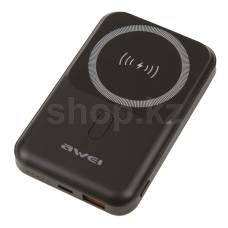 Мобильный аккумулятор Awei P139K Magnetic Wireless Power Bank, Black