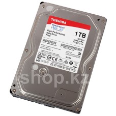 Жесткий диск HDD 1000 Gb Toshiba (HDWD110UZSVA), 3.5", 64Mb, SATA III