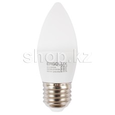 LED лампочка Ergolux LED-C35-9W-E27-6K, 9Вт, 6500К