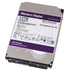 Жесткий диск HDD 14000 Gb Western Digital (WD140PURZ), 3.5", 512Mb, SATA III, Purple
