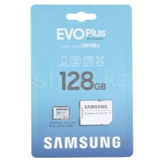 Карта памяти Micro SDXC 128Gb Samsung EVO Plus, Class 10 UHS-I U3, адаптер (MB-MC128KA)