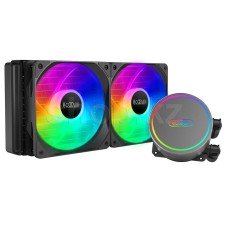 Водяное охлаждение для CPU PCCooler GI-CL240 ARGB TDP 250W 3-pin 800-1600RPM± 10% 30,8dBA LGA1700/1151/1150/1155/2066/2011/1366/AM4/AM3+/AM3/AM2+/AM2/FM2+/FM2/FM1 Black GI-CL240 ARGB
