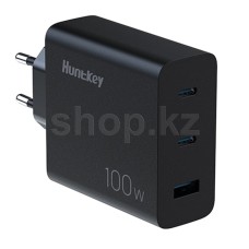 Зарядное устройство HuntKey HKC10020050-0B3, сеть, для USB-устройств, Black