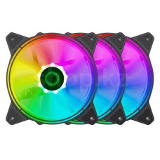 Комплект вентиляторов для корпуса GameMax RQ300, 12cm, Black