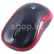 Мышь Logitech M185, Black-Red, USB