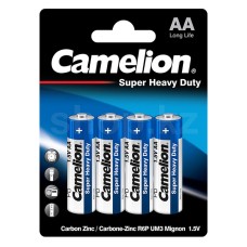 Батарейка Camelion AA Super Heavy Duty R6P-BP4B, 1.5V (4шт.)