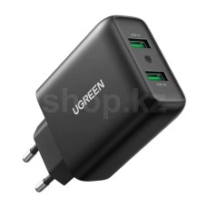Зарядное устройство UGREEN CD161, сеть, для USB-устройств, Black