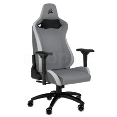 Кресло геймерское Corsair TC200, Soft Fabric, Light Grey-White
