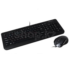 Клавиатура Delux DLD-6220OUB, Black, USB + мышь