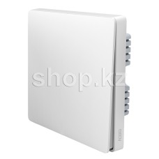 Выключатель настенный одноклавишный Aqara Wall Switch (No Neutral, Single Rocker) QBKG04LM