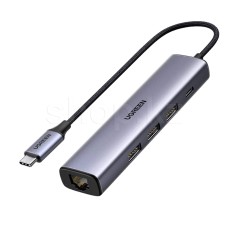 USB HUB 3-port USB 3.0 UGREEN CM475, Grey