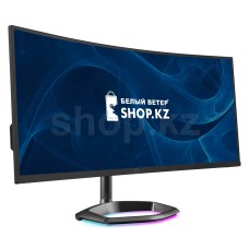 Монитор, Cooler Master, CMI-GM34-CWQA-EK, 34", 3440х1440, VA-матрица (1500R), 0,5 мс, 144 Гц, 1*DP, 2*HDMI 2.0, 1*USB Type C/1*3.0 Type B/2*3.0 Type A, 400кд/м2, 4000:1, 2*5W, угол обзора(гор/верт)178/178, VESA 100*100, Чёрный