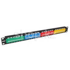 Patch panel 24-port SHIP P197-24D, RJ-45, 19", 1U, Cat. 5e