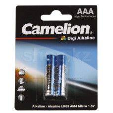 Батарейка Camelion AAA Digi Alkaline LR03-BP2DG, 1.5V, (2шт.)