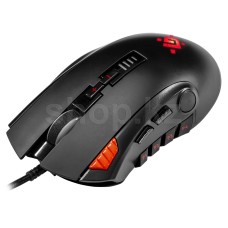 Мышь Defender Oversider GM-917 RGB, USB Mouse Optical 800-12000 dpi, 11 buttons, black (52917)