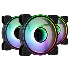 Комплект вентиляторов для корпуса AeroCool Mirage 12 Pro ARGB 3in1 Kit, 12cm, Black