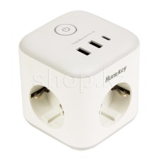 Зарядное устройство HuntKey SGC307, сеть, для USB-устройств, White