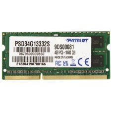 SO-DIMM 4Gb DDR3 PC10600/1333MHz Patriot Signature Line, BOX (PSD34G13332S)