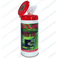 Чистящие салфетки Delux Screen Clean, 100шт