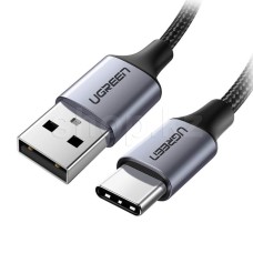 Кабель интерфейсный для USB Type-C UGREEN 60128, 2m, Black