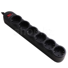 Сетевой фильтр Sven SF-06L, 6 розеток, 1,8м, Black