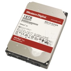 Жесткий диск HDD 18 TB Western Digital (WD181KFGX), 3.5", 512 MB, SATA III, Red Pro