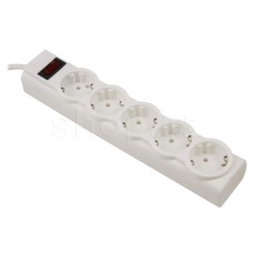 Сетевой фильтр Defender PowerS 50, 5 розеток, 5м, White