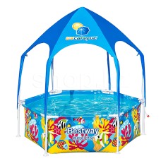 Бассейн каркасный детский Bestway Steel Pro Splash-in-Shade 5618T