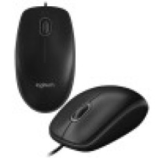 Мышь Logitech B100, Черный Mouse optical, 2+1 buttons, USB, black, [910-003357]	