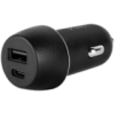 ttec SmartCharger Duo In-Car Charger USB-C+USB-A 3.1A Black