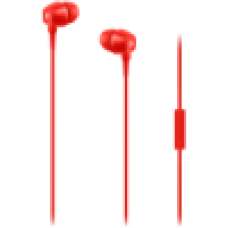ttec Pop In-Ear Headphones with Microphone , 3.5mm , Red
