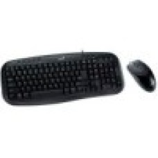 Комплект проводной Genius KM-200 клавиатура+мышь. Клавиатура: 115 клавиш + 8 дополнительных; Мышь: оптическая, 1000 DPI. совместима с Windows 7, 8, 8.1, 10 / Mac. OS X 10.8 и позднее, кабель 1.5м. Цвет: черный