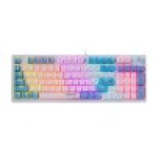 Клавиатура USB, Defender Hawk GK-418 RU, white/­blue, (45421) KeyBoard	