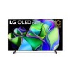 Телевизор, LG, OLED42C3RLA, 42", OLED, 4K Ultra HD (3840 x 2160), 120 Гц, Smart TV webOS 23, динамики 2х10 В, Dolby Vision / HDR10 / HLG, Bluetooth, Wi-Fi, HDMIx4, USB, CI-слот, LAN, VESA 300*300