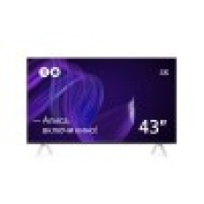 Умный Телевизор, Яндекс, YNDX-00071, с Алисой 43", LED, 4K Ultra HD, 60 Гц, 300 (nits), звук 16 Вт, 2 динамика, YaOS, RAM 1,5 GB, Flash 16 GB, Wi-Fi, USB Type-A, Bluetooth 5.0, BLE, HDMI 2.0, черный