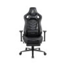 Игровое компьютерное кресло, 1STPLAYER, DK1 PRO-FR-BK, Рекомендуемый рост: до 180 см, Рекомендуемый вес: до 160 кг, Эко кожа, Угол наклона 90°-160°, Металлическая основа кресла, Механизм качания: топ-ган, Черный