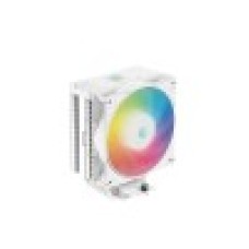 Кулер для процессора, Deepcool, AG400 WH ARGB R-AG400-WHANMC-G-2, Intel 1700/1200/115х и AMD AM5/AM4, 220W, 120мм, 500- 2000±10% об/м, 75,89CFM, 31,6dB(A), 4pin, 125х92х150мм, Белый