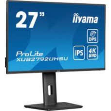 Монитор, iiyama, ProLite PL2792UH, XUB2792UHSU-B6, 27", 3840 x 2160, IPS, 60ГЦ, HDMI, DP, 3xUSB, 350 кд/м2, 1300:1, 4мс, Регулировка наклона/поворота/вращения, 178/178, 16:9, 16.7, Черный