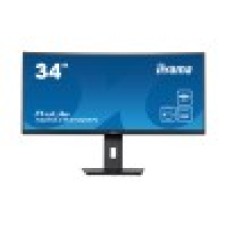 Монитор, iiyama, ProLite PL3494WQ, XCB3494WQSN-B5 B, 34", Изогнутый, 3440 x 1440, IPS, 120Гц, HDMI, DP, USB-C, 350 кд/м, 4000:1, 0.4мс, 178/178, 21:9, Черный	