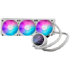 ASUS ROG Ryuo III 360 ARGB White Edition all-in-one liquid CPU cooler with Asetek 8th gen pump solution, Anime Matrix LED Display and 3x 120 mm ROG ARGB cooling fans	