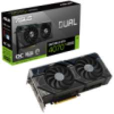 ASUS Video Card Nvidia Dual GeForce RTX 4070 Ti SUPER OC Edition 16GB GDDR6X VGA with two powerful Axial-tech fans and a 2.56-slot design for broad compatibility, PCIe 4.0, 1xHDMI 2.1a, 3xDisplayPort 1.4a