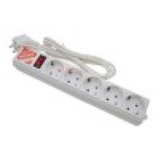 Сетевой фильтр Power Cube B,SPG-B-6-White, 1,9m, белый SPG-B-6-White, 5 розеток, автопредохранитель 10A, white