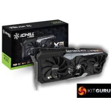Inno3D Video Card GeForce RTX 4080 iChill Black 16GB GDDR6X 256-bit 2565 22.4Gbps 3xDP+HDMI Dual Slot	