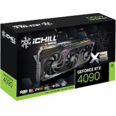 INNO3D NVIDIA Video Card RTX 4090 iChill Frostbite 24GB GDDR6X 384-bit, 2580MHz / 21Gbps, 3x DP, 1x HDMI, Frostbite, 3 slot