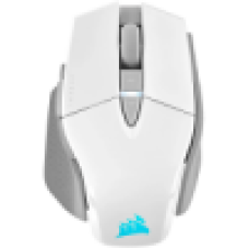 Corsair M65 RGB ULTRA WIRELESS Gaming Mouse, Backlit RGB LED, Optical, Silver ALU, White, EAN: 840006658740