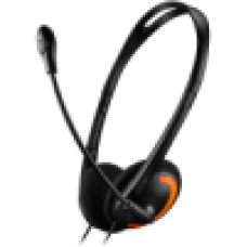 CANYON PC headset HS-01 PC Mic Flat 1.8m Black Orange