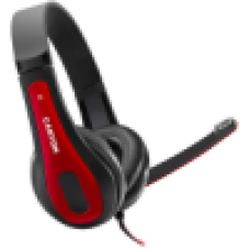 CANYON PC headset HSC-1 PC Mic Flat 2m Black Red