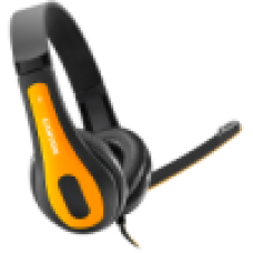 CNS-CHSC1BY CANYON гарнитура, цвет - черный/желтый, внешний микрофон, штекер 1*3.5 мм комбинированный